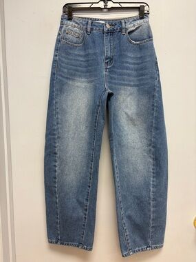 Cupshe High Rise Wide Leg Jeans Size Small | Cropped Denim Jeans Size Small
